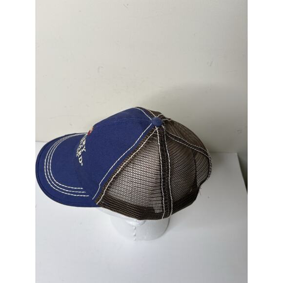 Angry Orchard Hat Cap Snapback Blue Hard Cider Adjustable Distressed - Picture 5 of 8